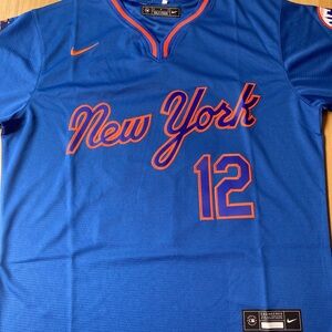 Nike Royal Blue Jersey with Orange Accents